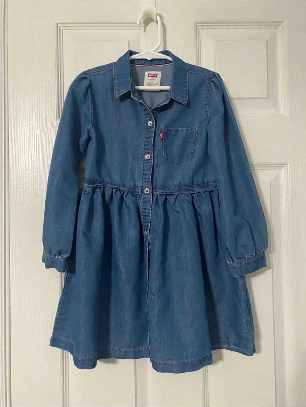 Levi's Blue Girls' Denim Shirt Dress